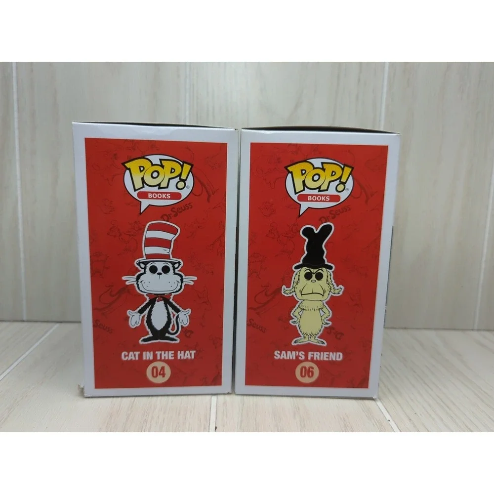 Funko Pop! Books Barnes & Noble Dr Seuss Cat in the hat 04 Sam's Friend 06 lot 2